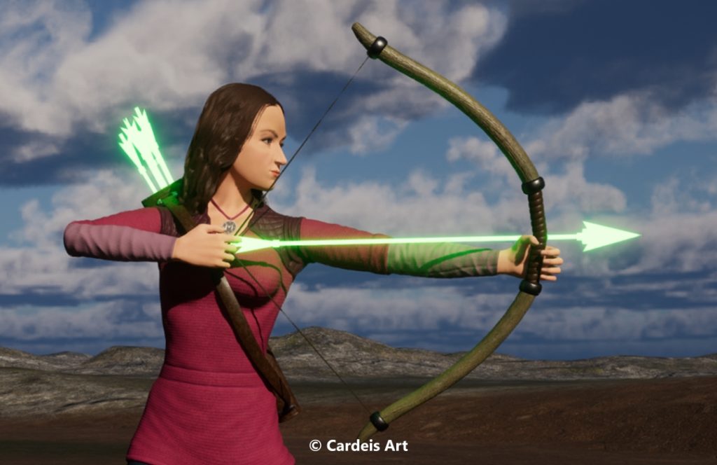 Arcierca LadyQuery del videogame ReverseCore_copyright Cardeis Art